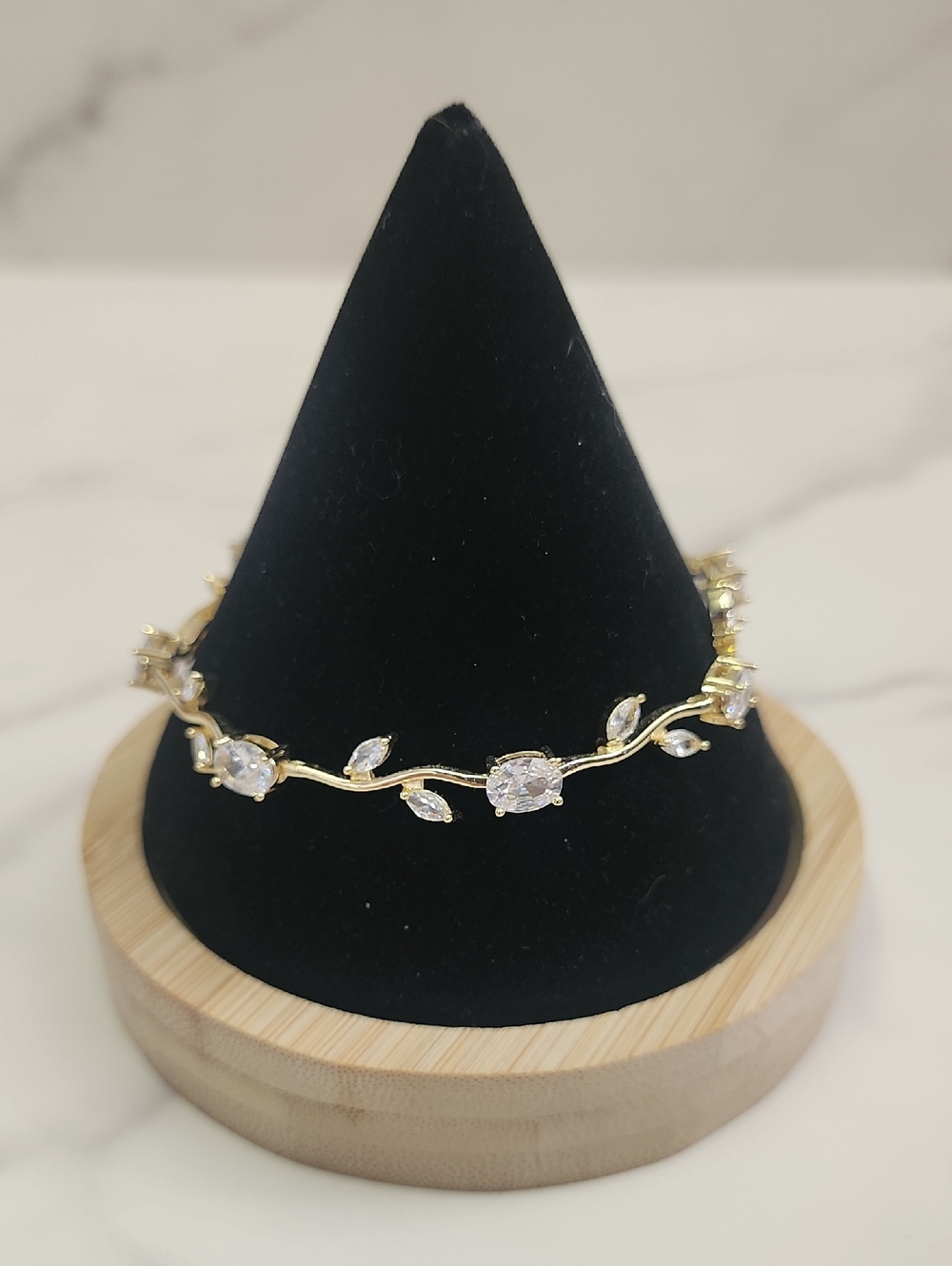 Clear CZ Gold Plated Bracelet
